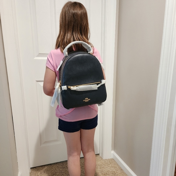 NWT Coach Signature Jordyn Backpack Midnight - Picture 8 of 11
